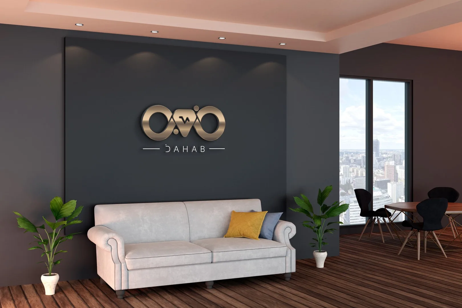 Office wall logo