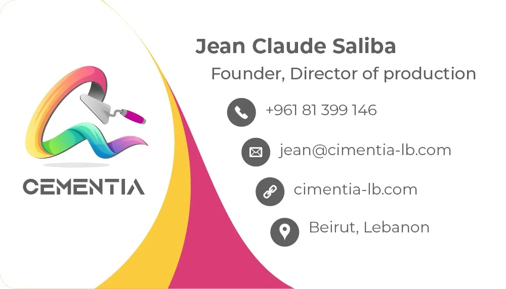 Business card, founder