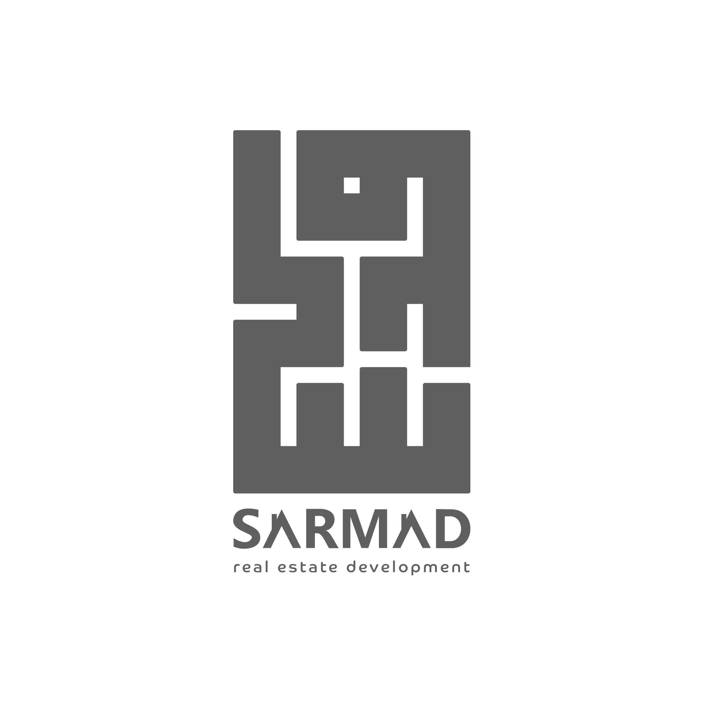 Sarmad Real Estate Development monochrome logo