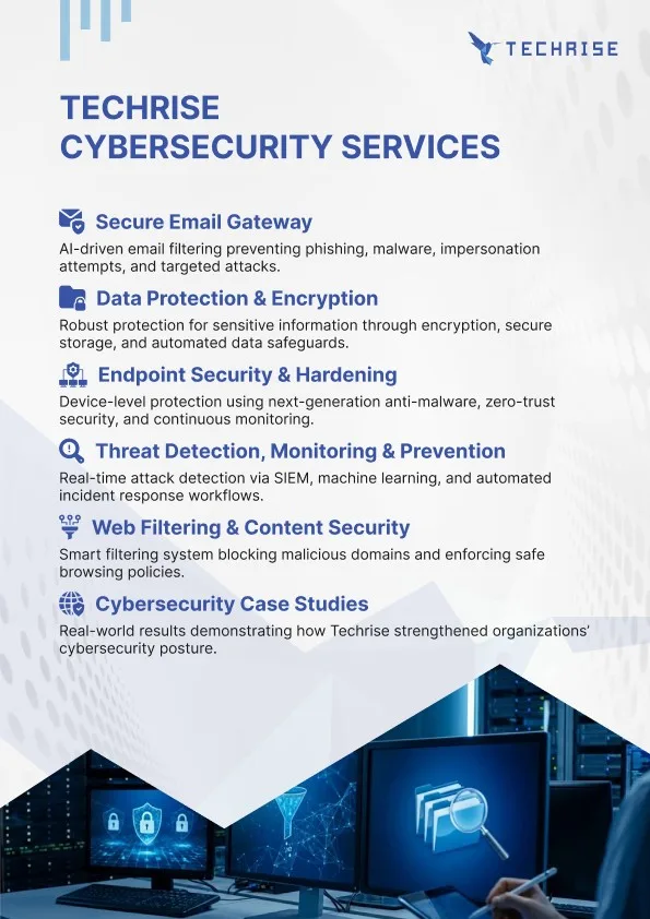 Cybersecurity services page